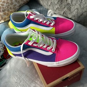 Women’s vans neon multicolored